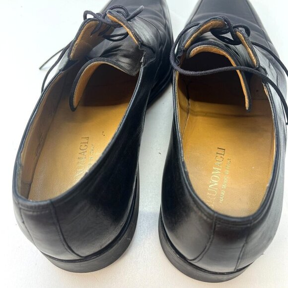 Bruno Magli Bishop Ranuncolo Lace Up Leather Loafer Men's 11.5M Black Color - Picture 11 of 12